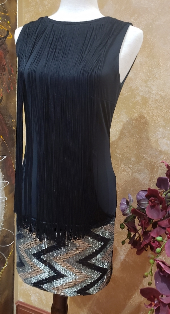 Dress with fringe size M